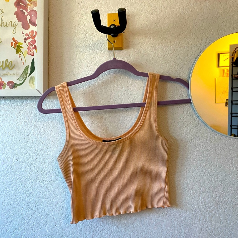 Salmon Crop Top